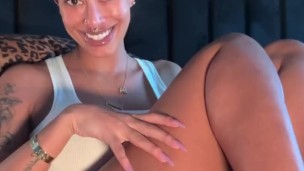 Fingering my fat creamy wet pussy