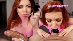 She asked WHAT TIME? But I WEAR watch ON DICK! Well, I GOT MY DICK to answer…….