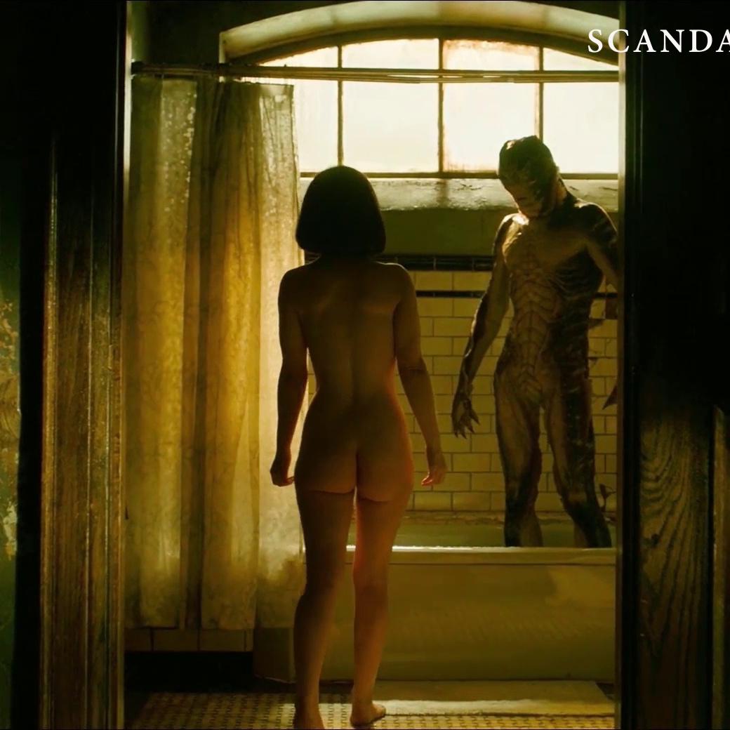 Sally Hawkins Nude Bush & Tits In Scene From ‘The Shape of Water’ Movie
