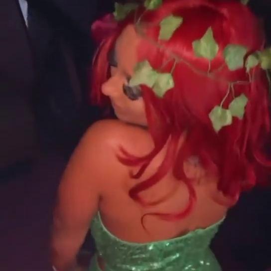 Bethan Kershaw Shows Off Her Underboob at the Nuage Halloween Party