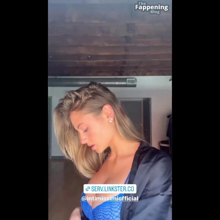 Leni Klum Shows Off Her Big Boobs in a See-Through Bra   + Video