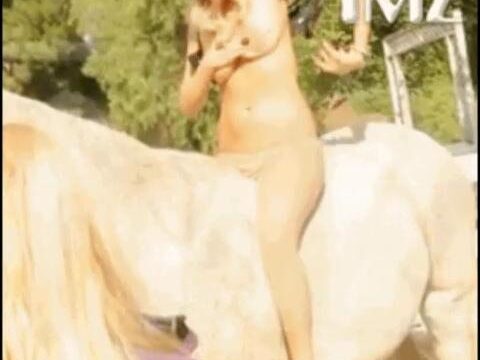 Kate Upton Topless Horse Video Uncensored Screencap