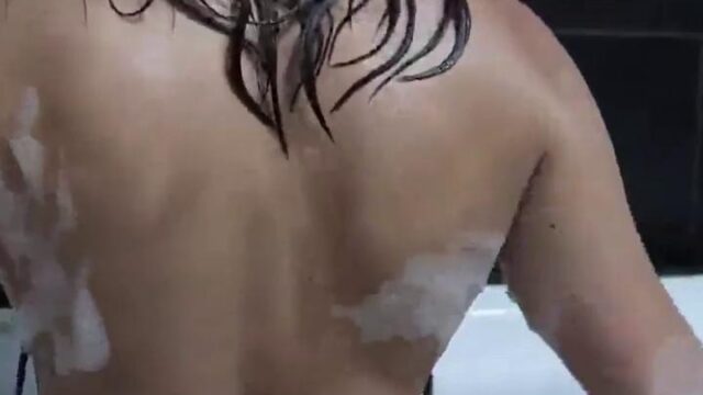 Christina Khalil Topless Bath Time Sexy Video