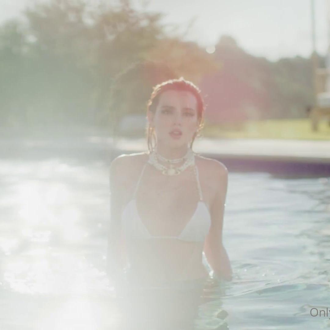 Bella Thorne Nude Pool White Bikini Video Leaked
