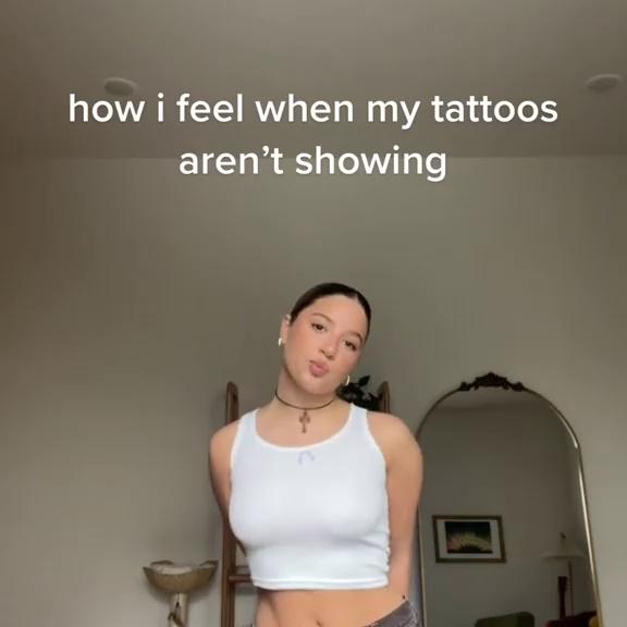 Mackenzie Ziegler Shows Off Her Pokies in a White Tank Top