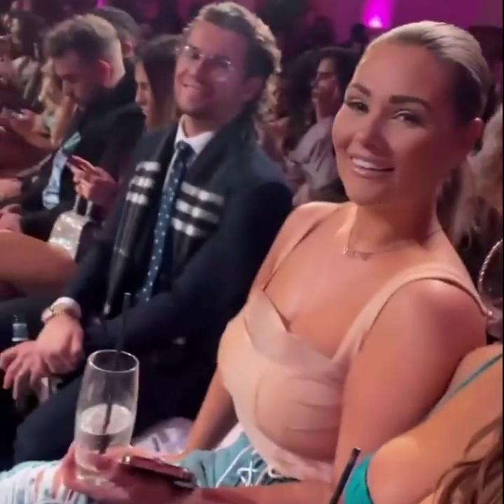 Demi Jones Shows Off Her Sexy Tits at the Oh Polly Fashion Show