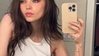 Dove Cameron Shows Her Pokies in a New Selfie Shoot