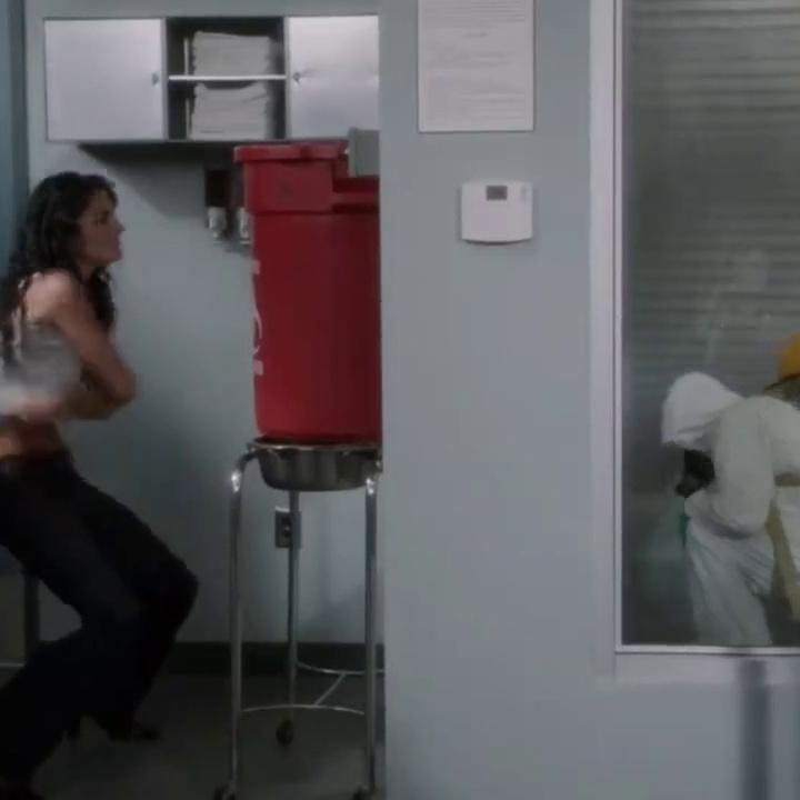 Angie Harmon Topless Covered Nude Sex Scene