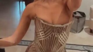Lele Pons Flaunts Her Boobs in a See-Through Dress