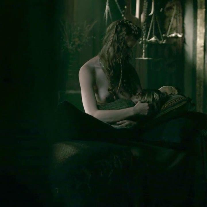 Alyssa Sutherland Nude Boobs In Vikings Series FREE VIDEO