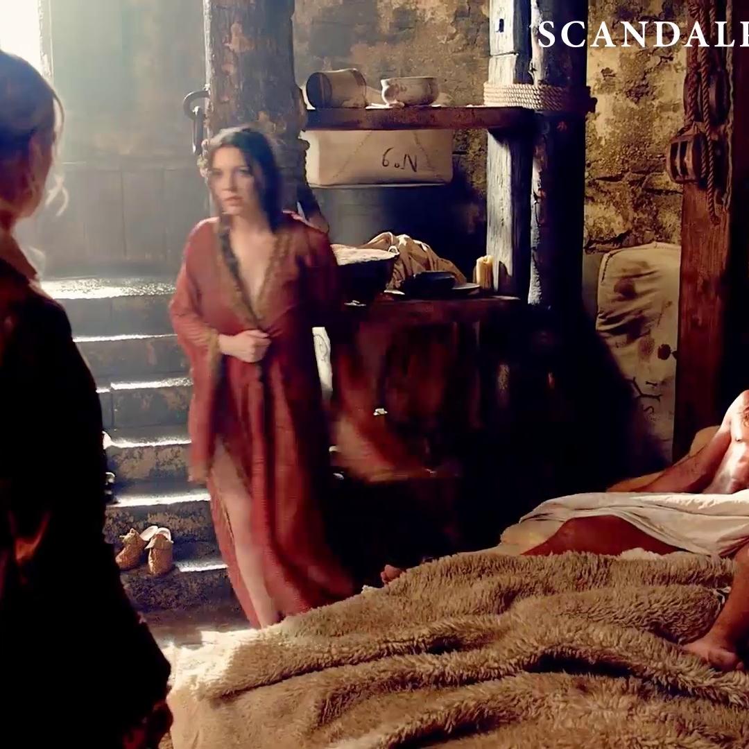 Lise Slabber Nude Bush Scene from ‘Black Sails’