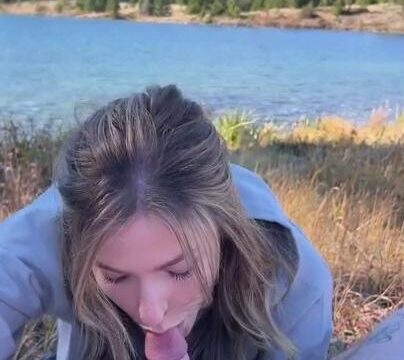 ThePrincessJess Outdoor Blowjob Cum Swallow Video Leaked